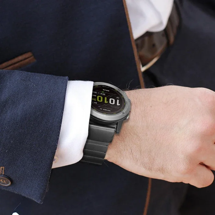 ガーミンフェニックス8用磁気メタルストラップ,クイックフィットウォッチバンド,エンデューロ3ブレスレット,7x,6x,5x pro,51mm