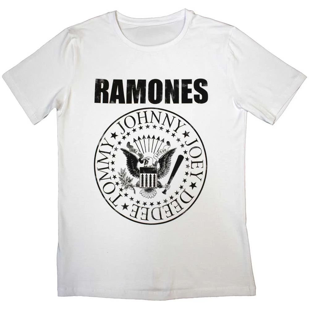 Camiseta branca clássica da banda Ramones, camiseta gráfica de algodão, masculina, feminina, verão, streetwear