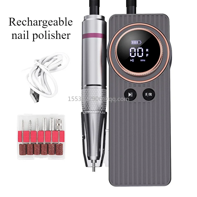 Portable usb charging 35000RPM nail remover and dead skin finger nail polisher for nail art