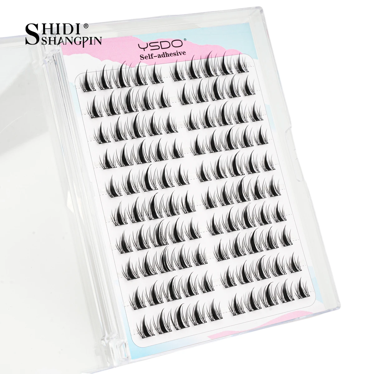 Selbstklebende Wimpern zum Selbermachen, falsche Wimperncluster, kostenloser Kleber, Anime, flauschig, natürlich, weich, künstliche Cils, Mix-Stile, koreanisches Make-up, einfach zu tragen