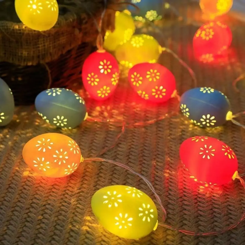 Warm White Easter String Lights LED Lighting Decorative String Lamp Easter Egg Fairy Lights Ambience Lighting Ornament Lamp