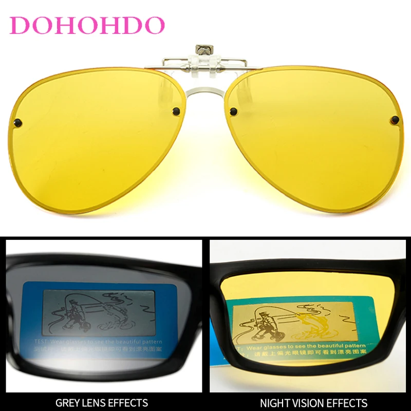 الرجعية العلامة التجارية المعادن الطيار الاستقطاب القيادة للرؤية الليلية العدسات كليب على مكبرة النساء المضادة للوهج الرجال الاستقطاب نظارات Очки UV400 #2
