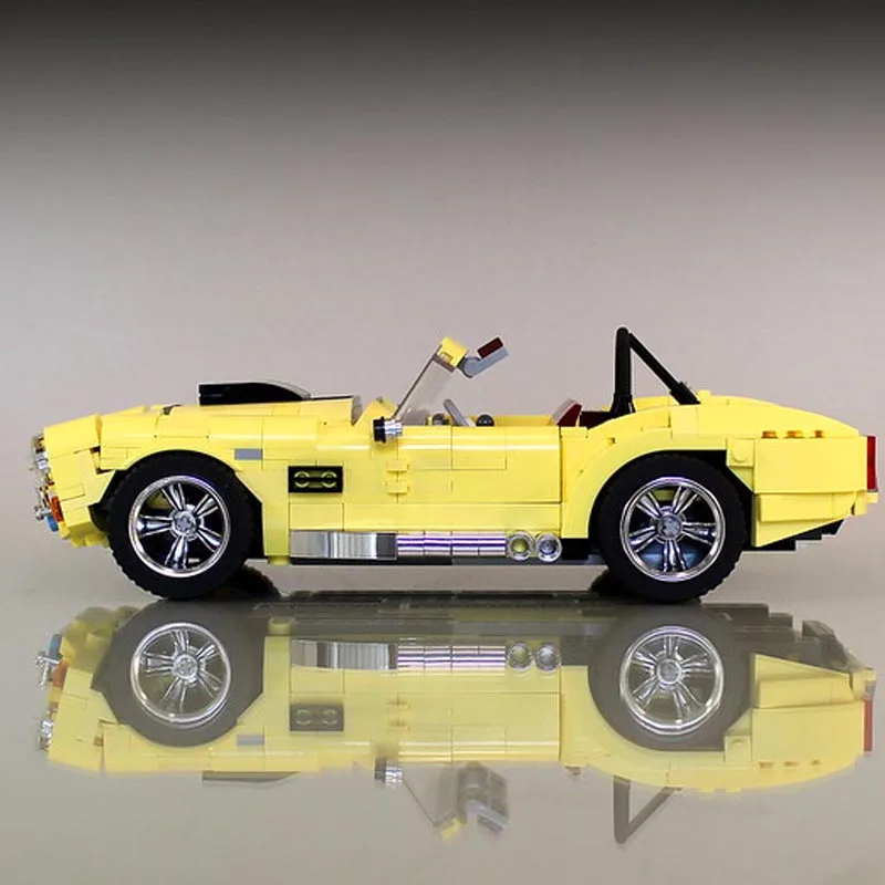 New MOC (2in1) AC Cobra and Miata MX5 Fit 10271 City Model Buiding Kit Creators Block Bricks Toys For Kids Birthday Gifts Boys