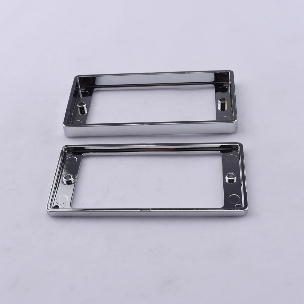 1 Set ( 2 Pieces ) Brass Humbucker Pickup Flat Bottom Mounting Frames - Made in Korea