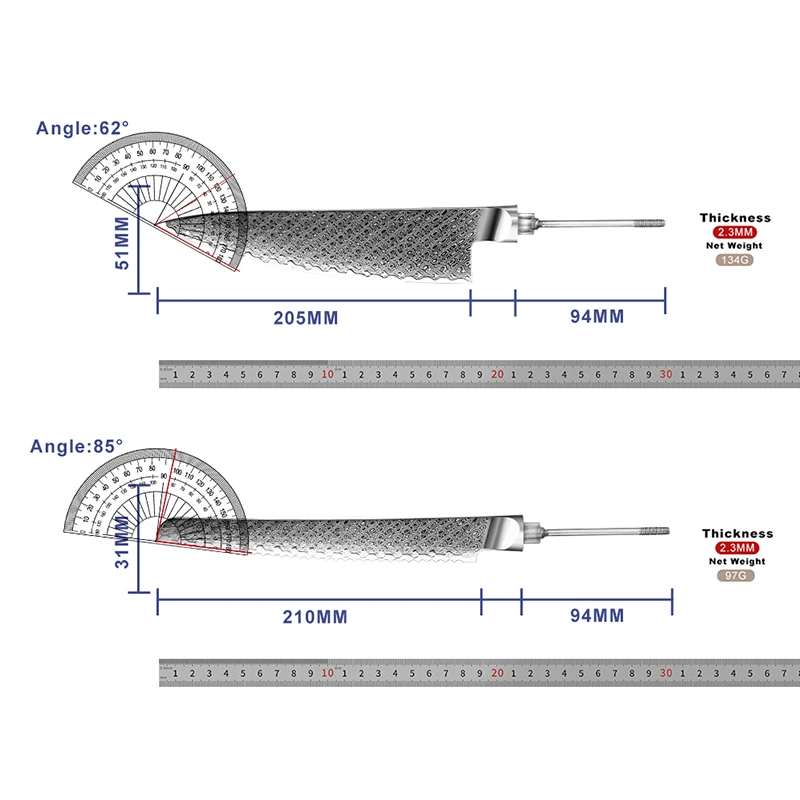 GRANDSHARP Kitchen Knife Blank Blade DIY 67 Layers Damascus Steel VG10 Razor Sharp Tools High Hardness Fish Meat Cutlery Cooking