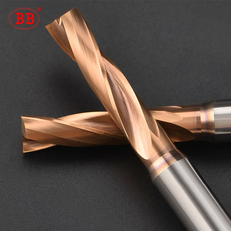 BB Flat Drill 180° CNC Inclined Curved Surface Bottom Hole Making Counterboring Tool Tungsten Carbide Steel External cooling