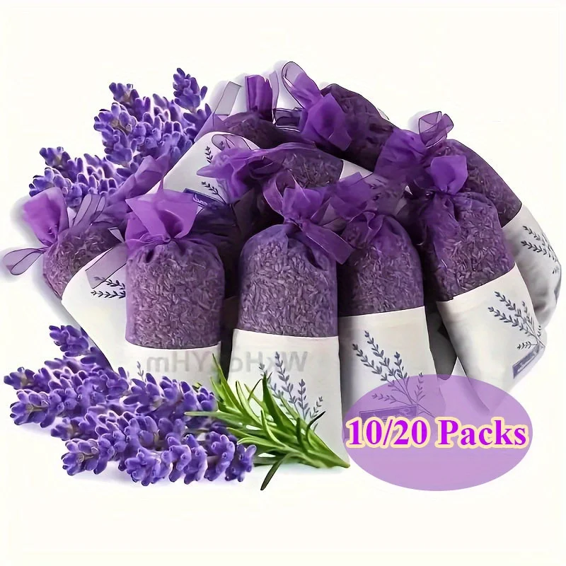 

10/20 Packs Lavender Aromatherapy Scent Bags, Gift Scent Bags Yarn Bags, Car Fragrance Drawer And Wardrobe Lavender Scent Bags