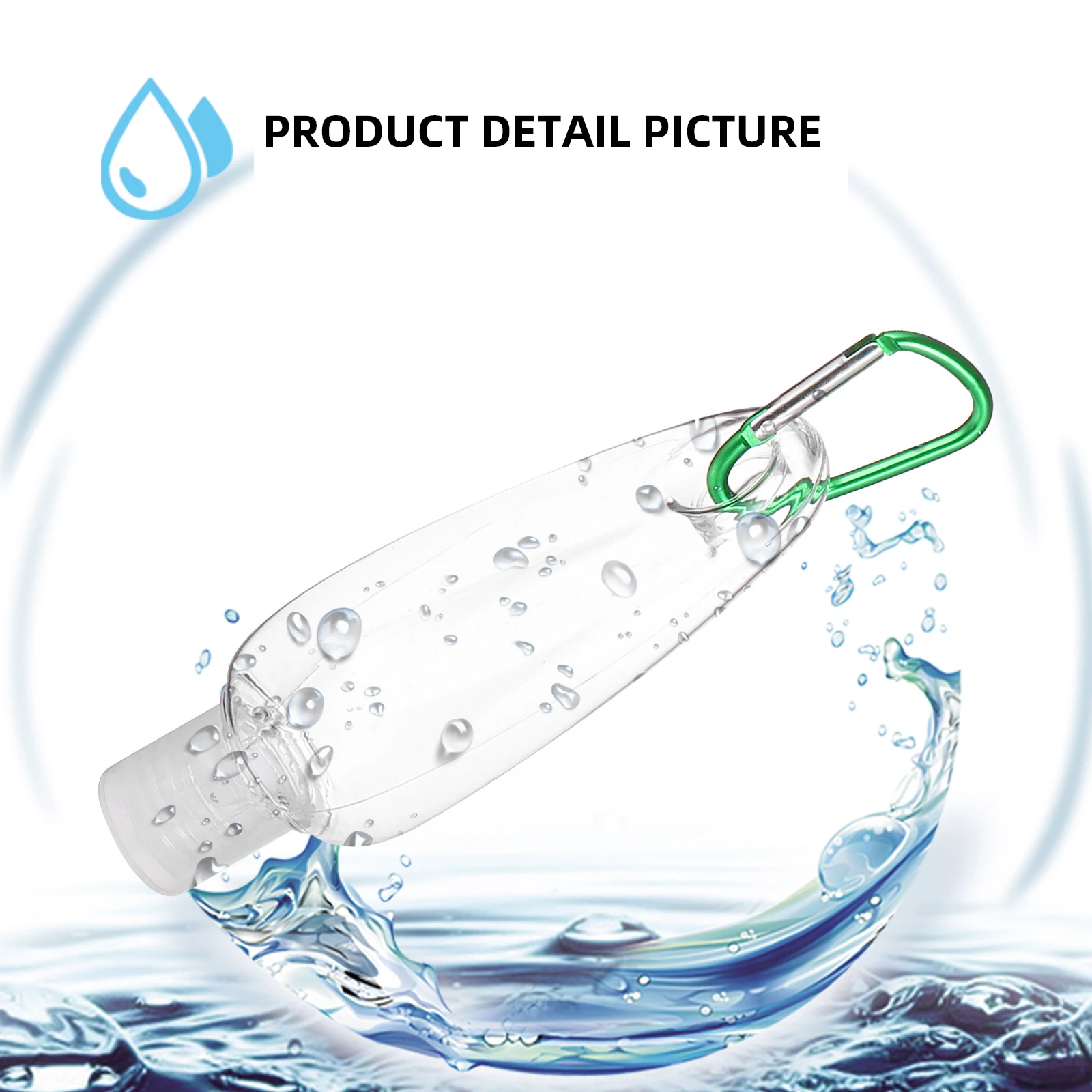 

10 Pcs Hook Bottle Lotion with Hooks Hand Travel Clear Bottles Hanging Transparent Empty