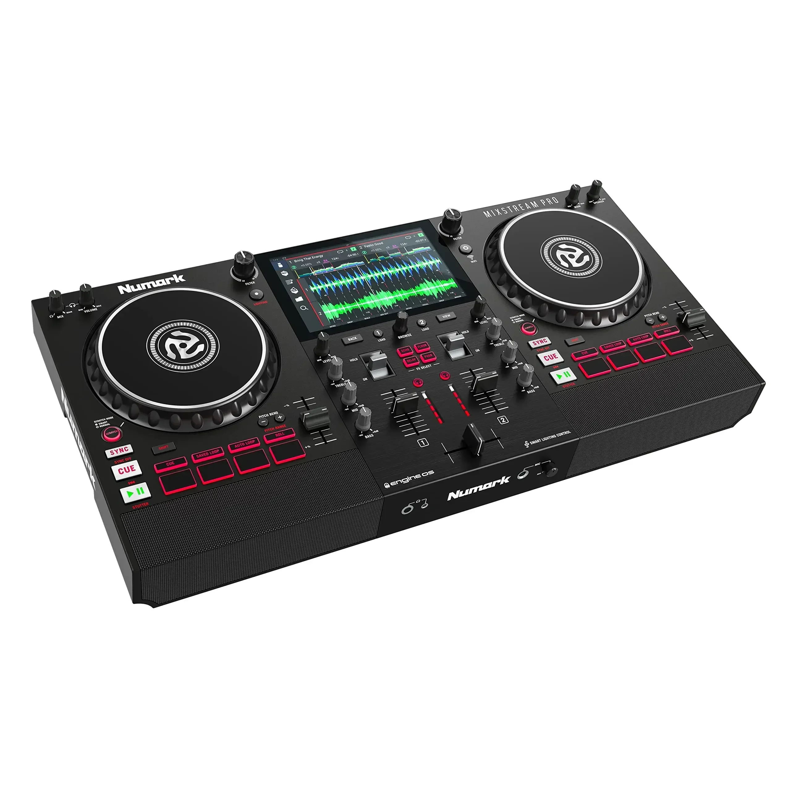 (NOVO DESCONTO) Controlador de DJ autônomo Numark MIXSTREAM PRO com streaming WiFi (liberação)