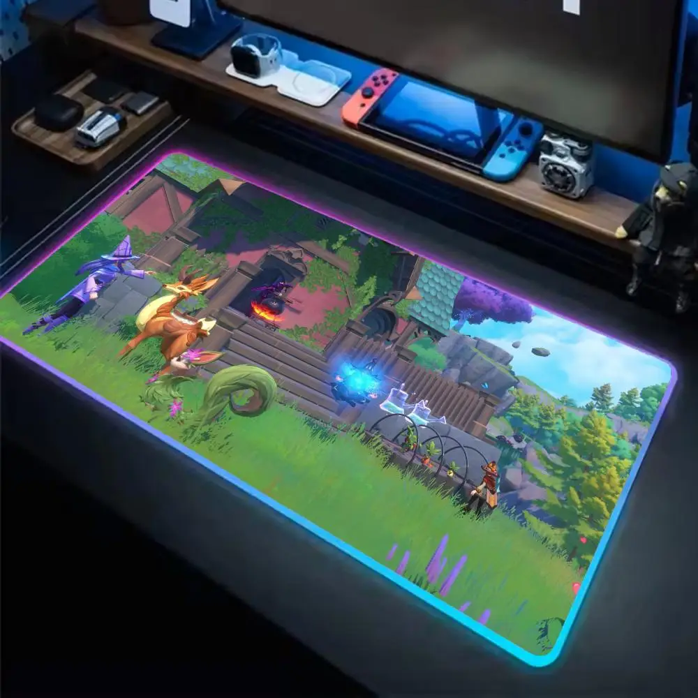 

Witchspire Mouse Pad Anime Gaming Mouse Pad LED Table Pads Backlit Rubber Desktop XXL RGB Desk Mats
