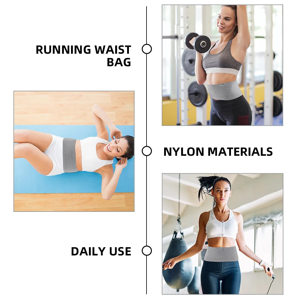 Running Waist Belt Pack Scratch Resistant Nylon Fanny Pack for Men Women Outdoor Hiking Camping Breathable Phone Bag