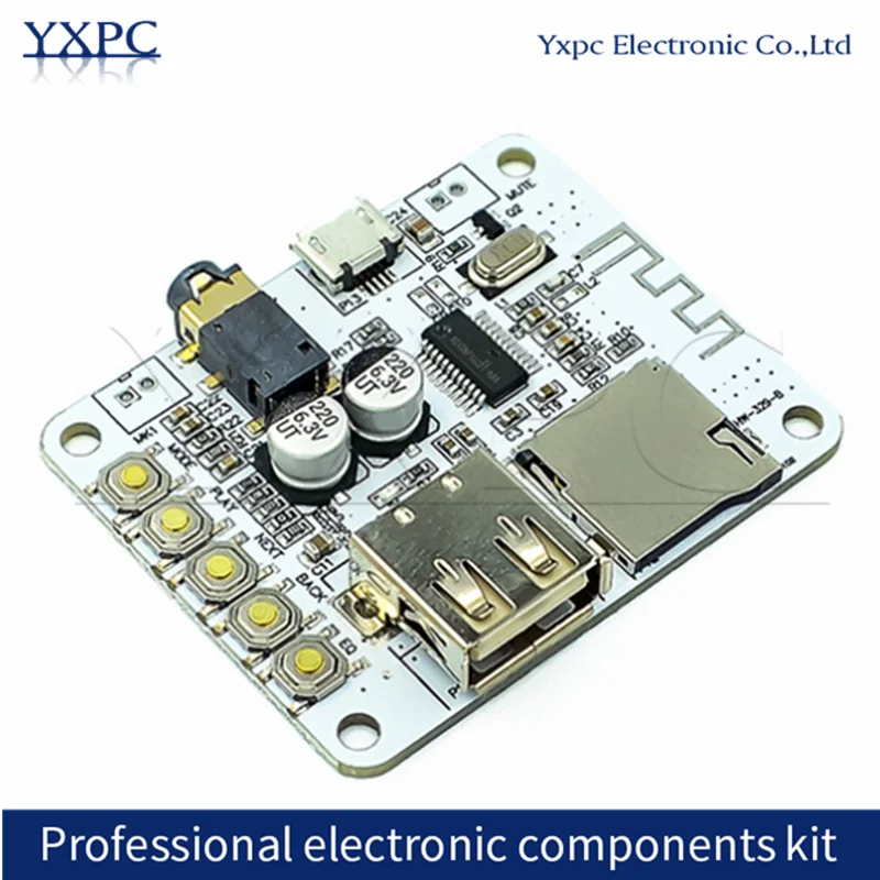 Bluetooth Audio Receiver board with USB TF card Slot decoding playback preamp output A7-004 5V 2.1 Wireless Stereo Music Module