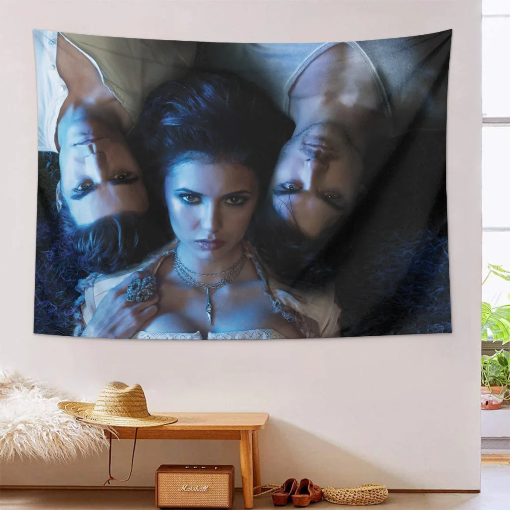 Home Decoration Tapestry Hot TV The Vampire Diaries Tapestry  Wall Art Tapestries Room Decors