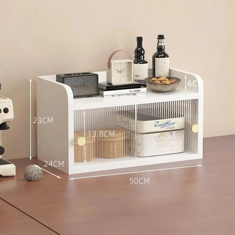 

Cup holder storage Shelf dust-proof water teacoffee side cabinet storage