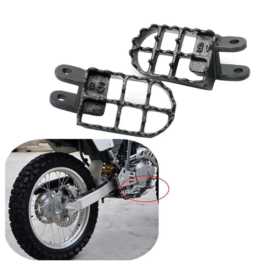 Motorcycle Steel Foot Pegs Footrests for Honda XR250 XR 250 400 CR80 XR650L 96-05 XR350R 83-84 XR600R 89-00 XR650R 00-05