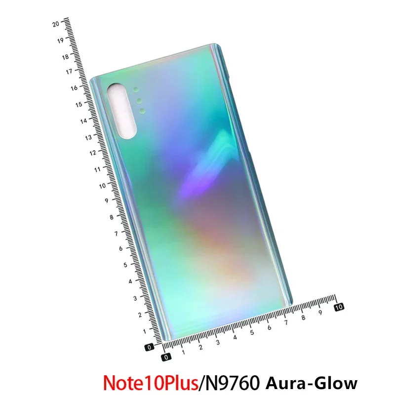 Glass Battery Back Cover For Samsung Galaxy Note 10 Note10 Plus Note10+ Housing Case Door Rear Panel With Adhesive Sticker