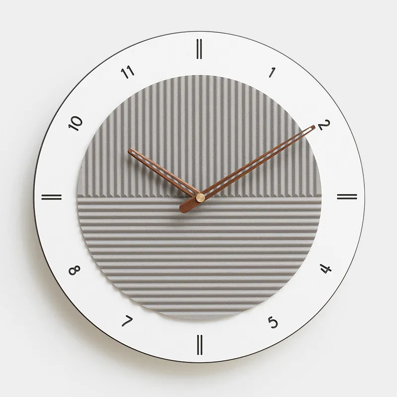 Y*-Round Minimalist Clock Wall Modern Aesthetic Design Interior Silent Creative Wall Clocks Cartoon Horloge Home Decoration