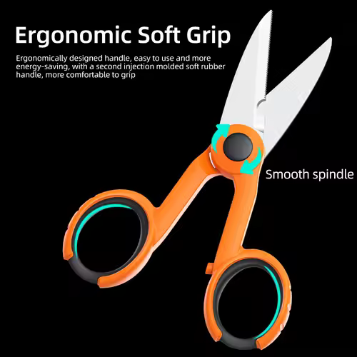 SAIXIAN Fiber Optic Tool Aramid Scissors Fibre Stripping Scissors Optical Fiber Hand Tool - Image 5