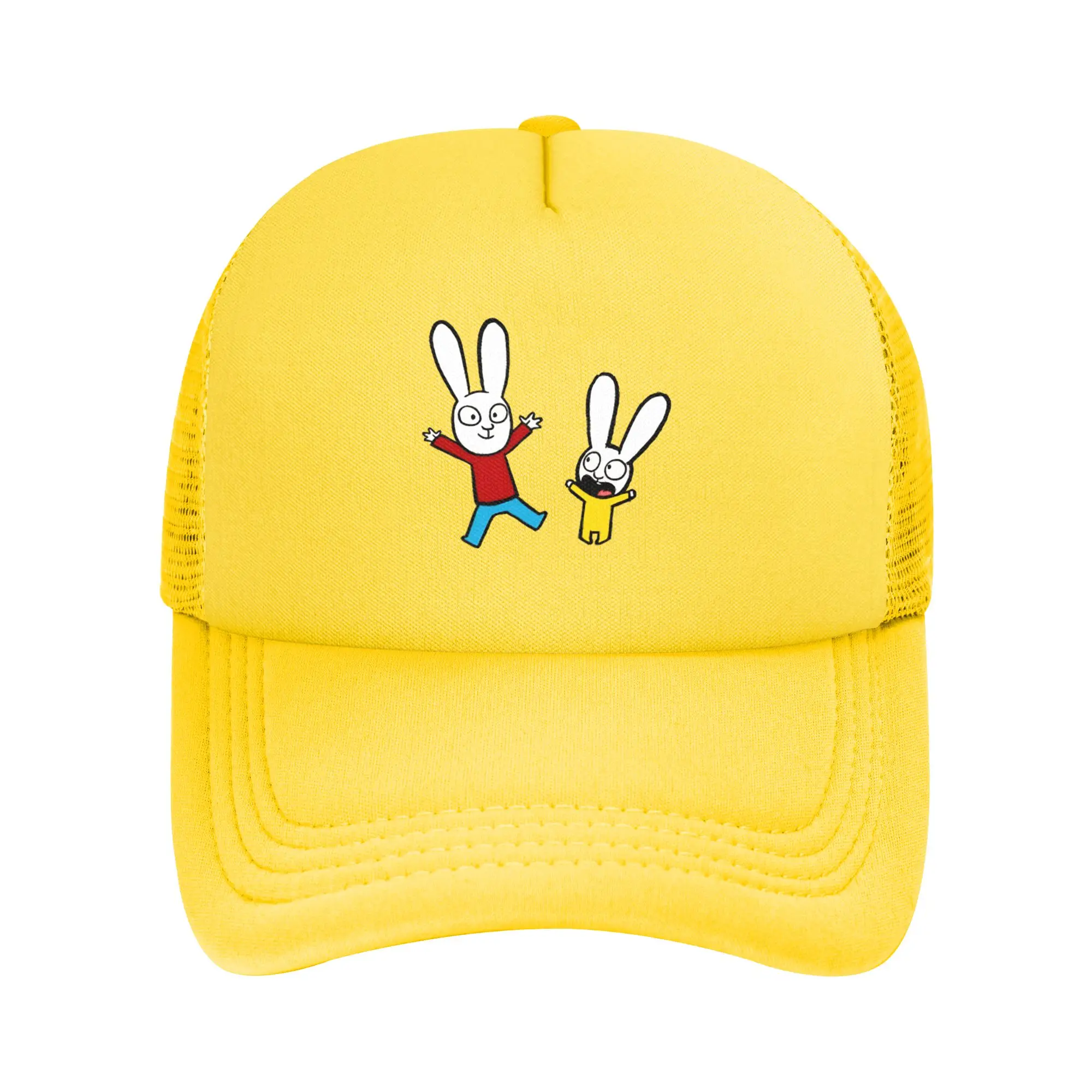 Simons Super Rabbit  Mesh Baseball Caps Fashion Trucker Worker Cap  Dad Hat Adjustable Snapback Caps Sports Cap Trucker Caps