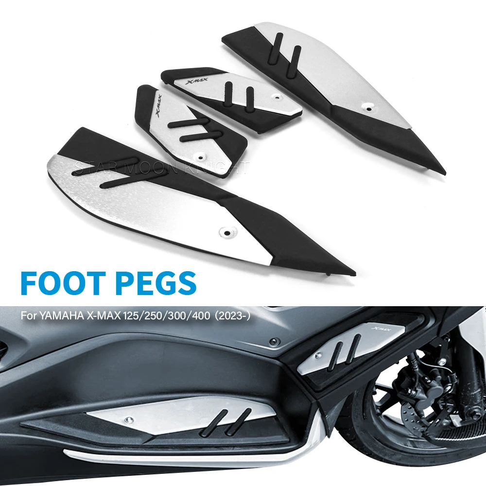 Motorcycle Accessories For Yamaha  X-MAX X MAX XMAX 125 250 300 400 (2023-) XMAX 300 Footrest Foot Pads Pedal Plate Pedals