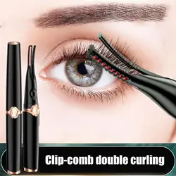 Portable Temperature Mode Heated Eyelashes Curling Tool Electronic Beauty Makeup Curl Usb Cosmetic Tool Mascara J9l8