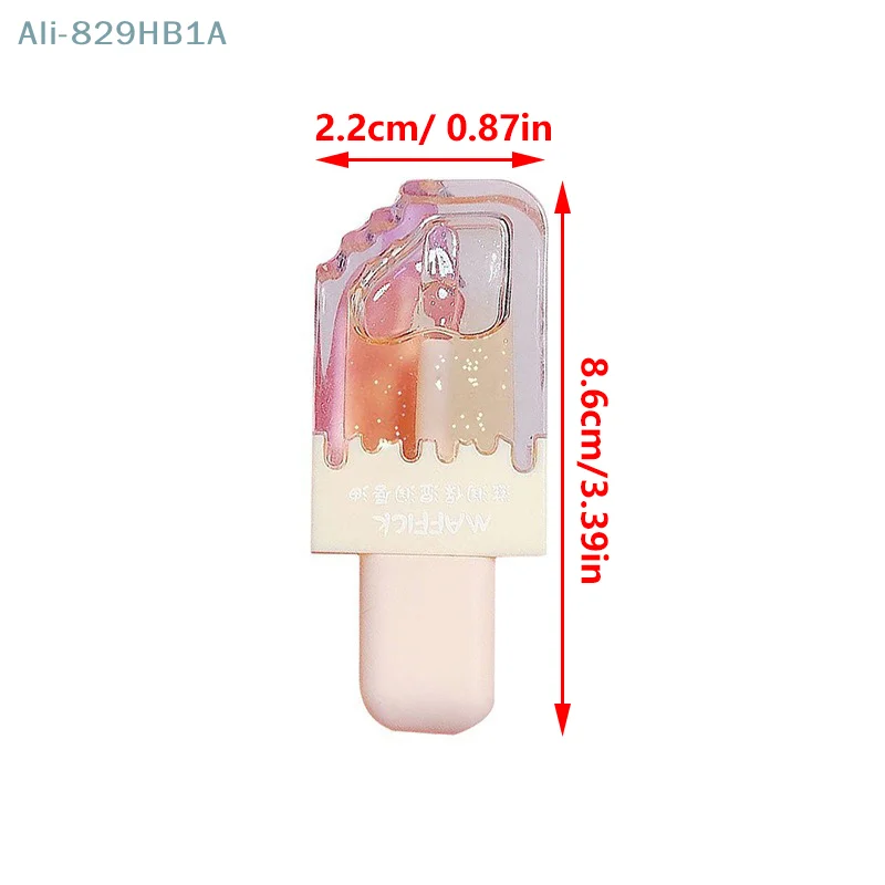 Women Clear Lip Gloss Moisturizing Lip Balm Crystal Jelly Lip Oil Non Sticky Plumping Red Lipstick Gloss Cosmetic Lip Care Tool