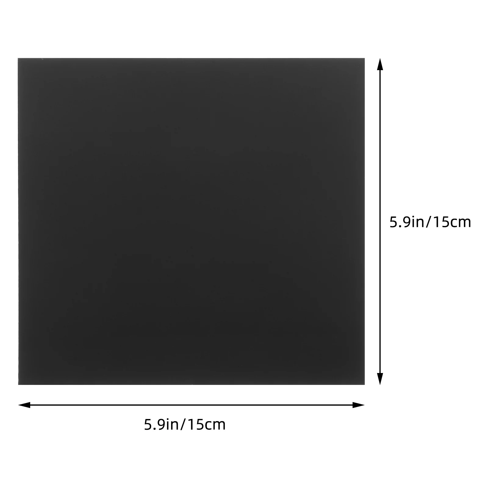 

10 Pcs Crafts Acrylic Sheet Canvases for Painting Photo Board Small Boards Black Mounting