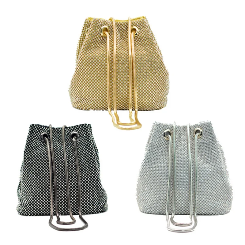 Clutch Evening Bag Luxury Women Bag Shoulder Handbags Diamond Bags Lady Wedding Party Pouch Small Bag Satin Totes Bolsa
