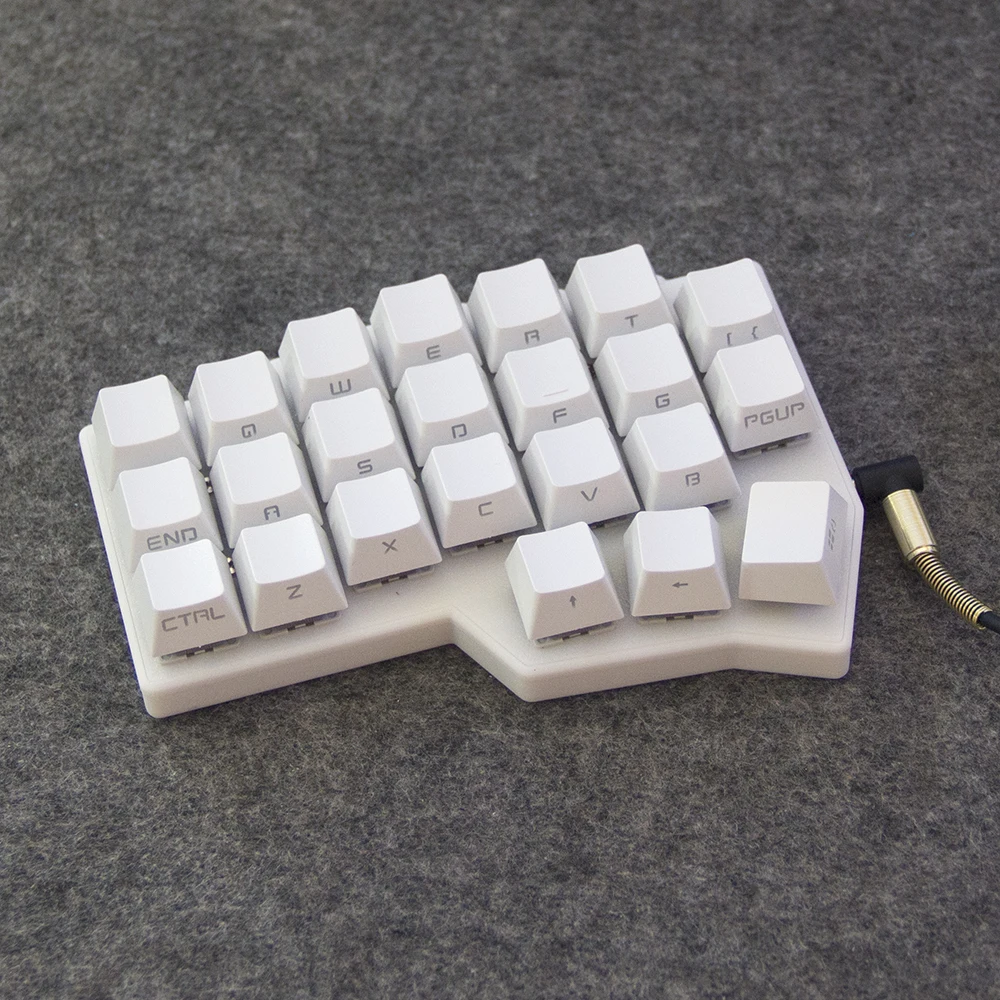 Corne V4 Keyboard Kit Programmable Ergonomics Split Keyboard Games Wired RGB Hot swap Grey Wool V4 For VIAL Software Keypad