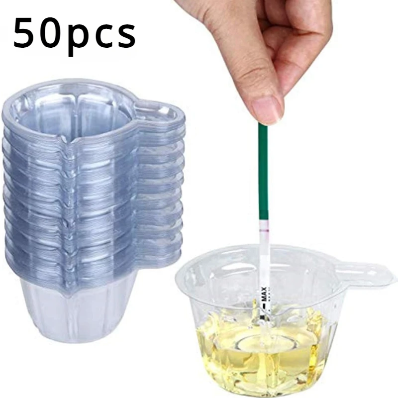 50Pcs 40ML Plastic Urine Cups Disposable Cups Dispenser For DIY Epoxy Resin Jewelry Making Tools Accessories