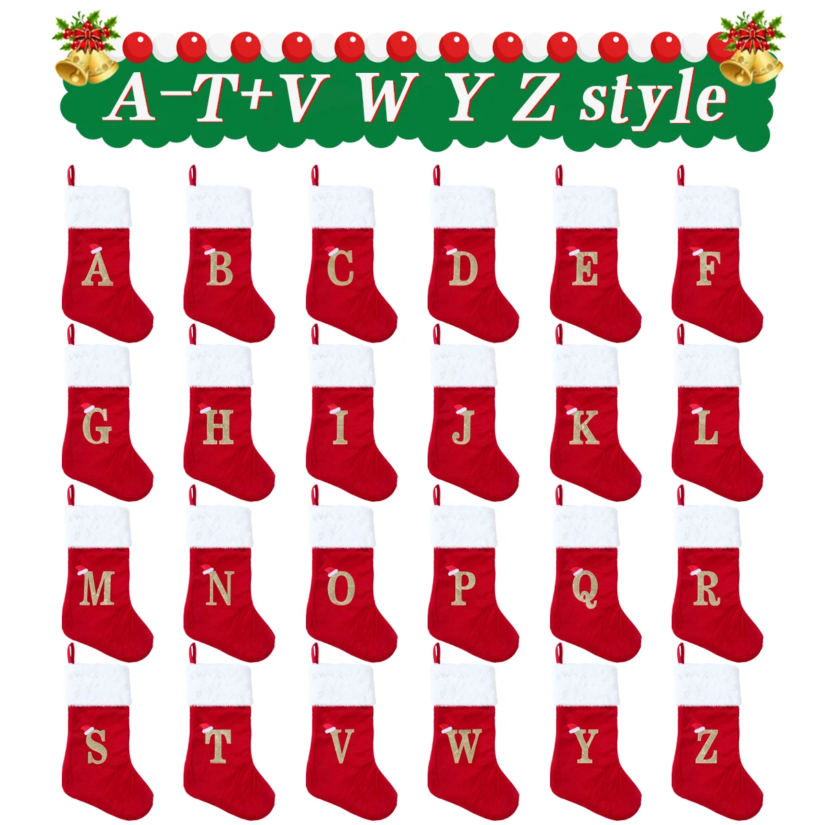 

Merry Christmas Red Socks Letters Pendant Christmas Stocking 2023 Christmas Decorations for Home Xmas Christmas Tree Ornaments