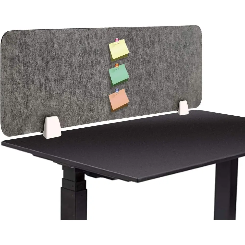 

MYOYAY 40 x 12 дюймов панель конфиденциальности с зажимом, акустическая перегородка для стола, отдельно стоящая звукопоглощающая перегородка для стола в кабине, съемная акустика