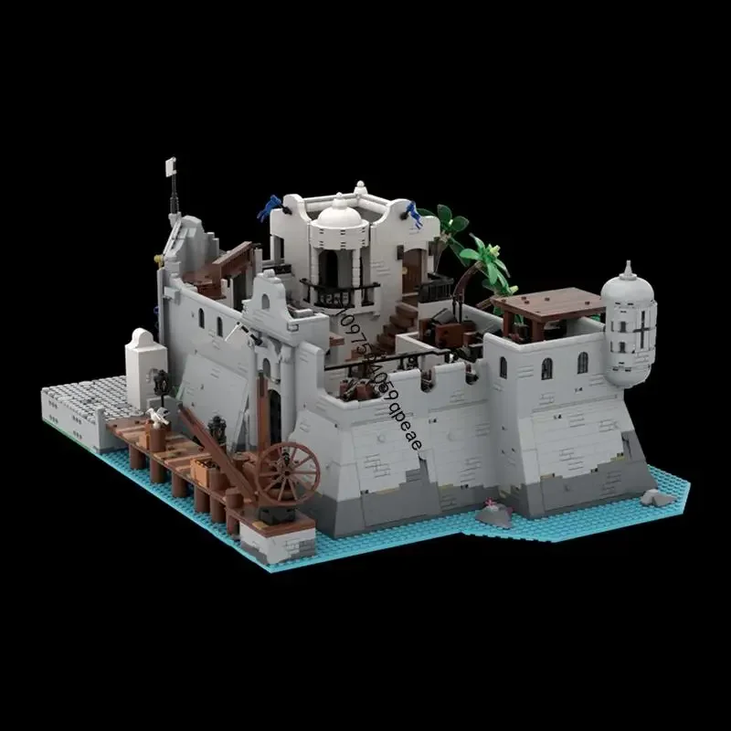 

Новый 6725 шт. Moc Европейская средневековая серия «Пираты» Fortn La Mur замечательная модель Diy Творческие идеи Детские игрушки Подарки На заказ Головоломка Кирпич