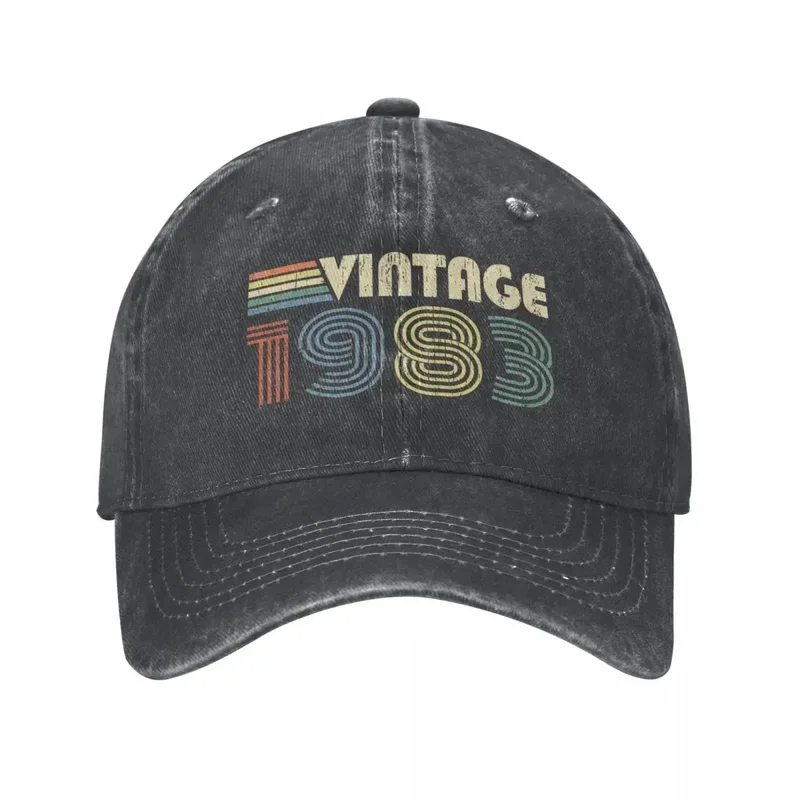 

2022 New 1983 40Th Birthday Gift Washed Cotton Baseball Caps Snapback Hat Dad Visor Cap Spring Summer Vintage Casquette Gorras