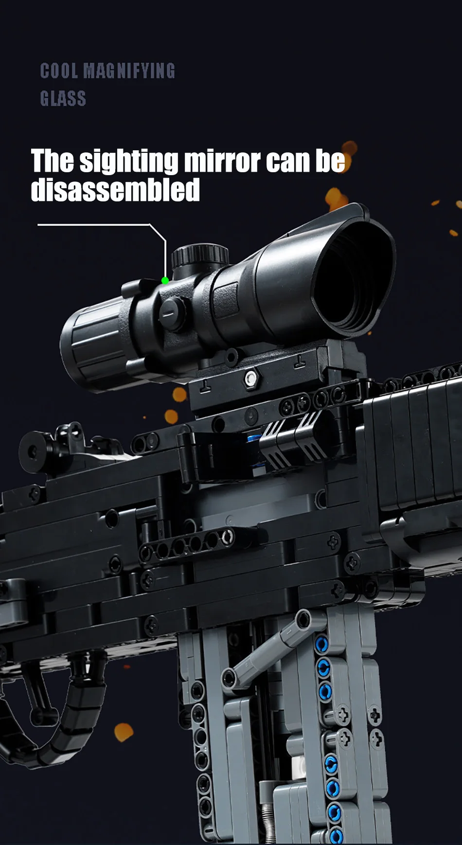 Militär-Gewehr MK14 Kampfgefeuerwaffe Armee M24 Scharfschützengewehr Modellbausatz Bausteine Spielzeug für Kinder Jungen Geschenke – Detail 7