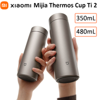 Xiaomi MIJIA Thermos Cup Ti 2 350/480mL TA1 Pure Titanium 304 Stainless Steel 6hours Keep Warm Cooling Travel Drink Vacuum Flask