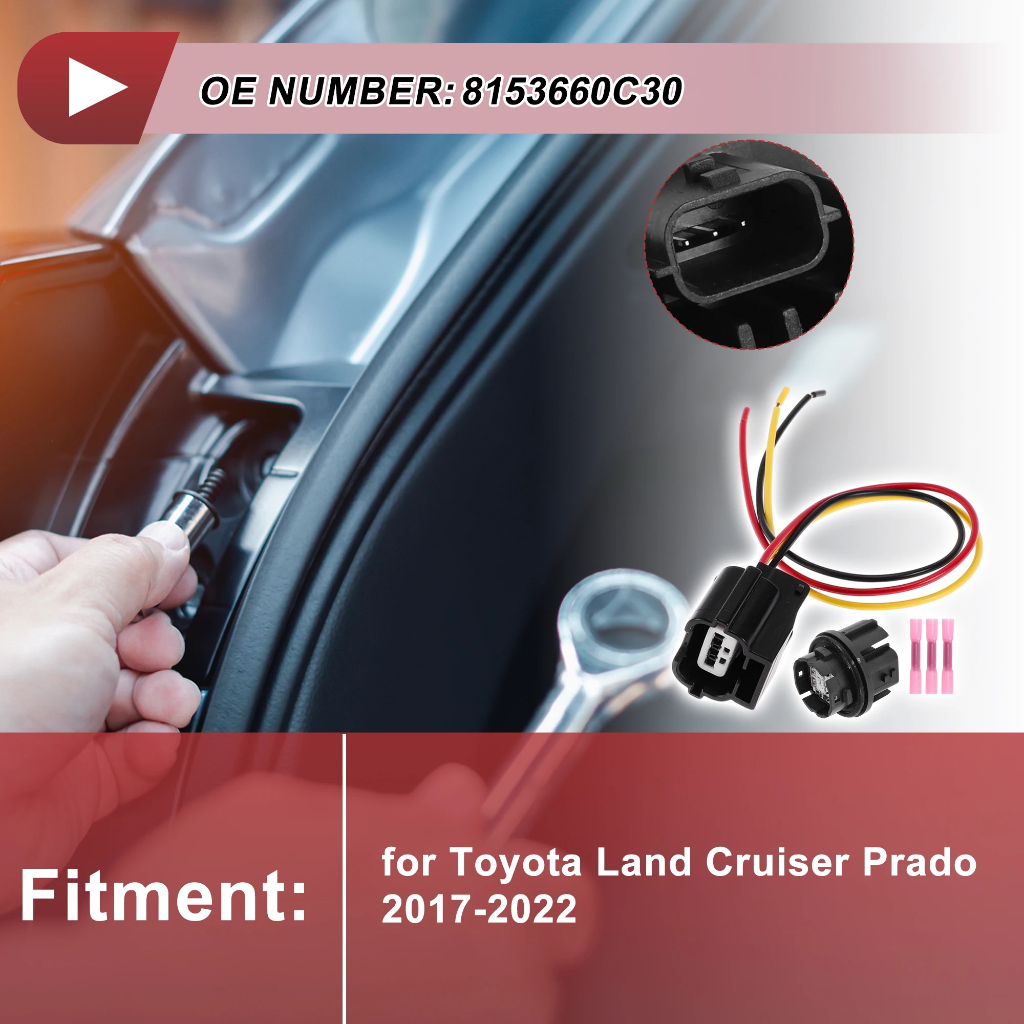 

Проводка розетки UXCELL для Toyota Land Cruiser Prado 2017-2022 No 8153660C30
