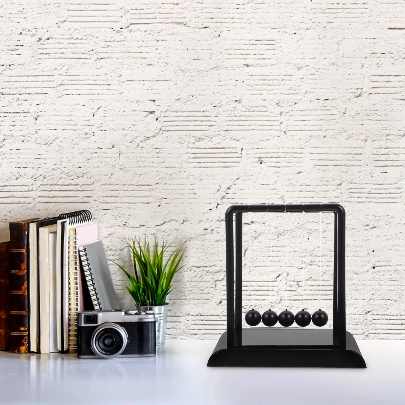 

Черный балансировочный шар-качалка для рабочего стола: декор для дома, офиса, школы, инструмент для обучения физике, развивающая игрушка Монтессори