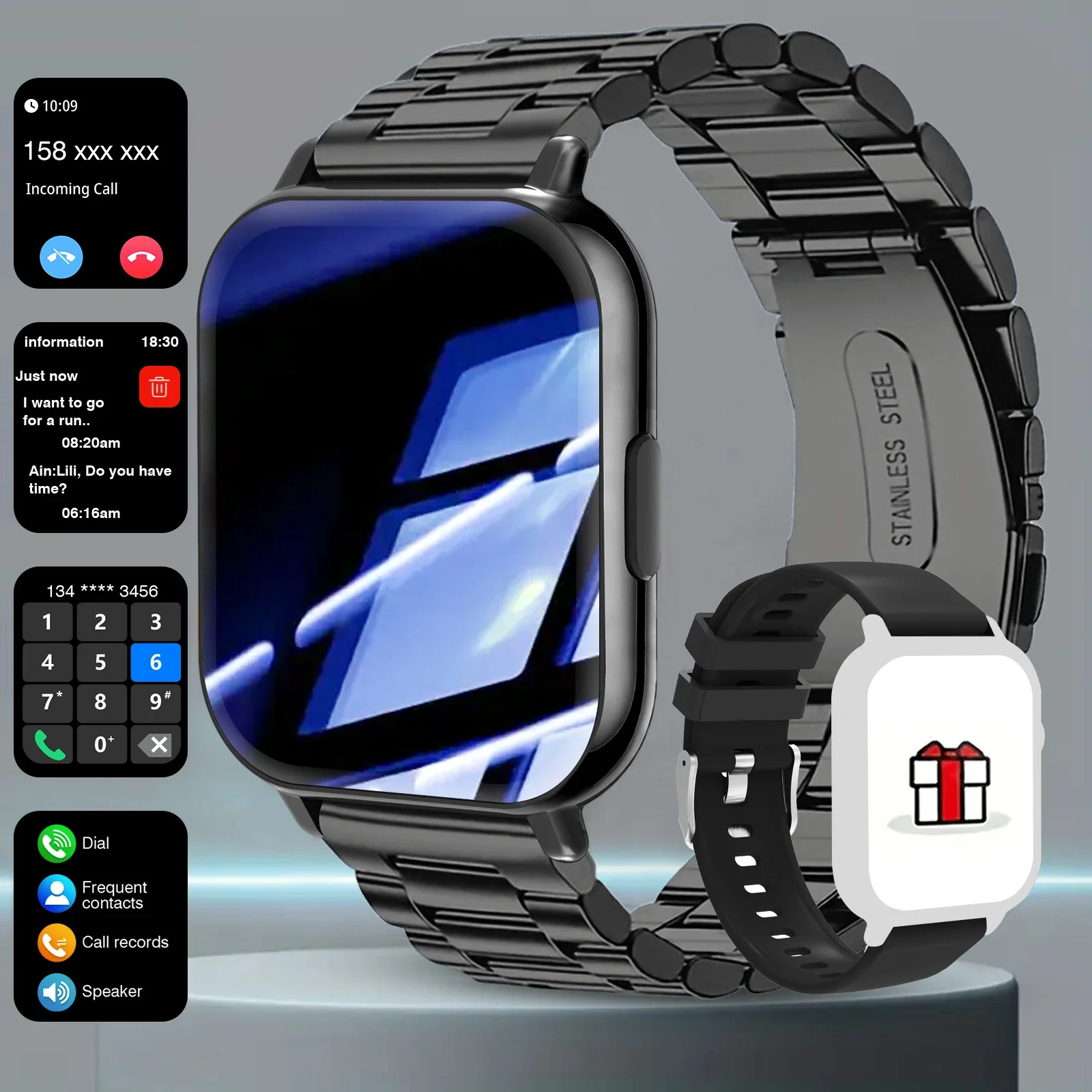 

Smart Fitness Watch Pro, with Step Tracking and Multiple Sports Modes, Suitable for Android and IOS Systems.