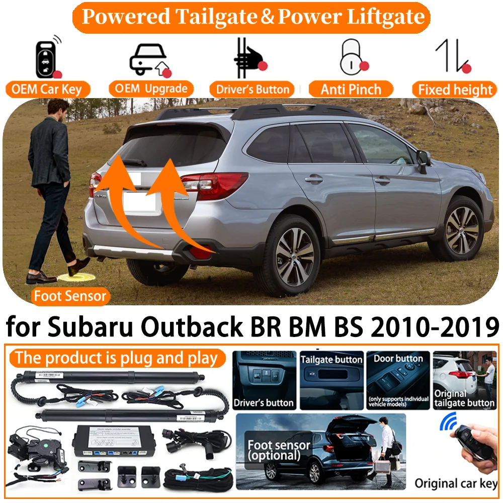 

ZhuCamX Car OEM Smart Powered Tailgate system for Subaru Outback BR BM BS 2010-2019 Automatic Electric Power Tailgate Strut kit