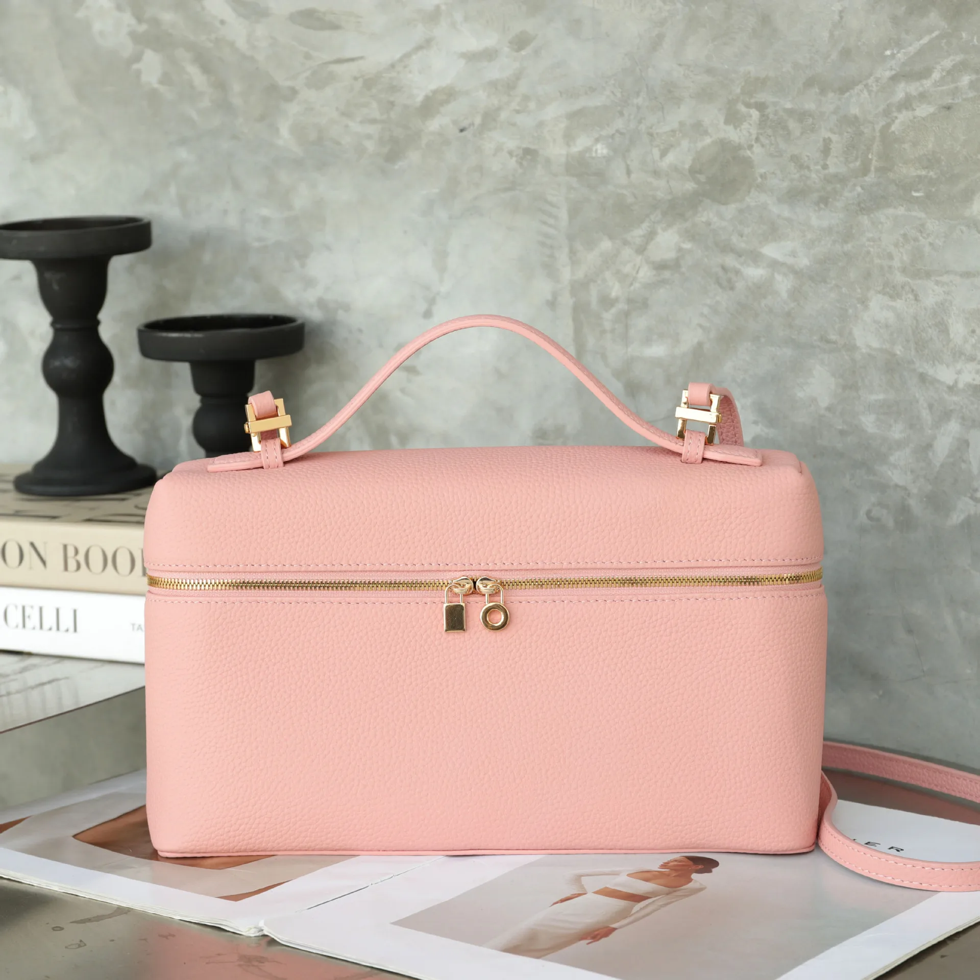 حقيبة يد نسائية من MENDY حقيبة كتف حقائب كروس صندوق غداء فاخر مصمم جلد طبيعي LP27 كبير متقاطع محمول باليد