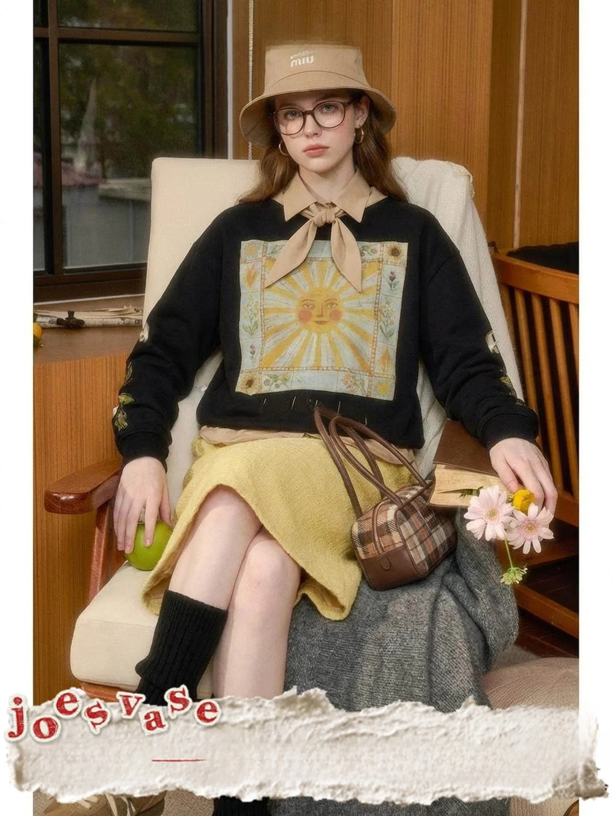 

Женская футболка с длинным рукавом и принтом Sun Worip, черная, повседневная, винтажная, свободного кроя, с круглым вырезом, стандартной длины