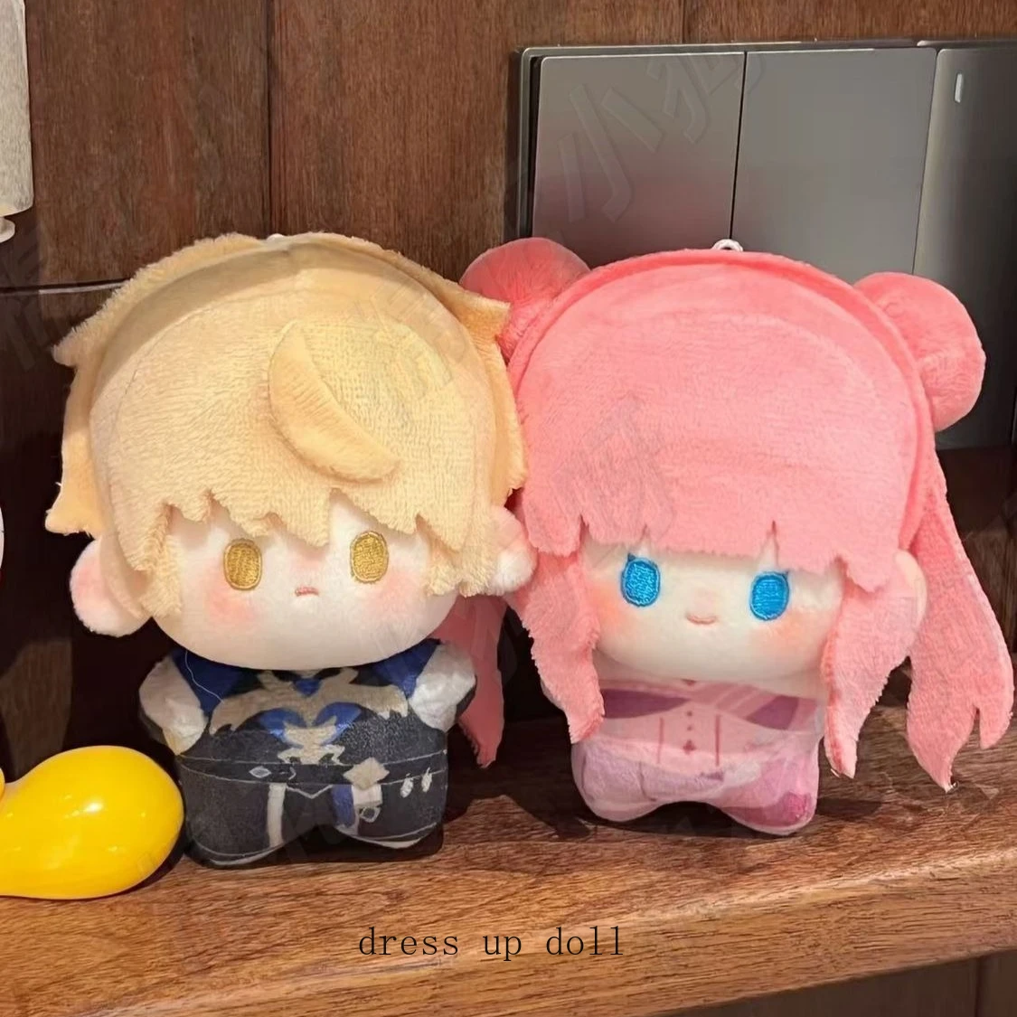 

Anime Game Attribute 10CM Cute Girl Handsome Plush Doll Pendant Cartoon Figures Dress Up Plushie Stuffed Toy Cosplay Gift