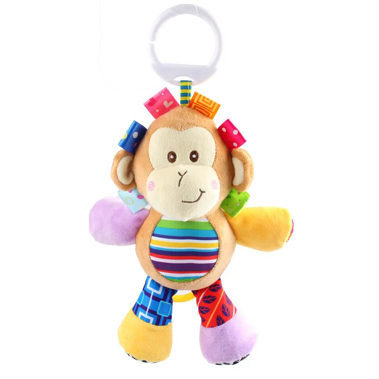 Hot Sale High Quality Baby Toys Comfort Soft Cute Dolls Newborns Baby Plush Dolls Animal Carts Baby Strollers Pendant Toys