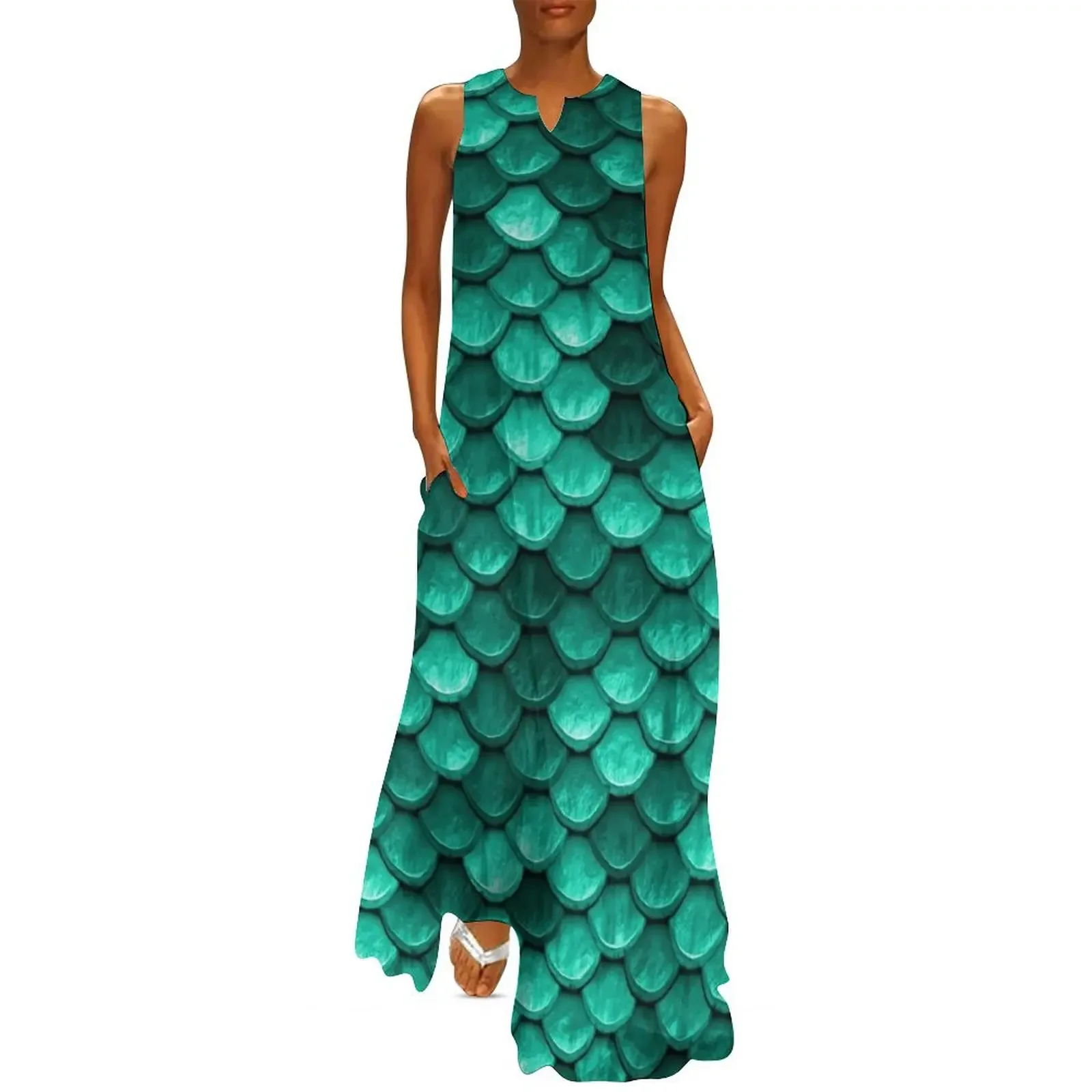 

Beautiful emerald green mermaid fish Scales Long Dress prom dresses women evening dress elegant dresses plus sizes Dress