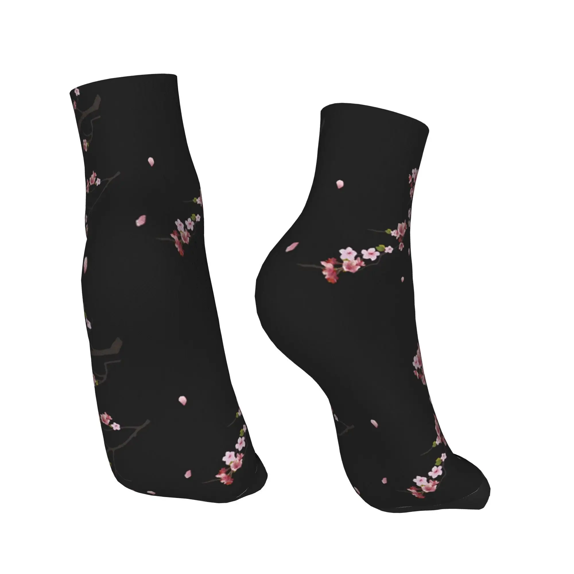 Calzini giapponesi con motivo fiori di ciliegio per tutte le stagioni Calzini Harajuku che assorbono il sudore Calze alla moda per uomini e donne Regali