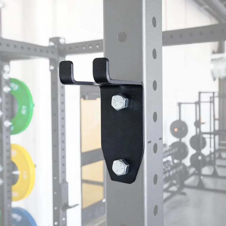 Steel Barbell Hanger Gym Bar Hooks Metal Stand Horizontal Steel Weight Bar Rack Display Wall Mount Barbell Holder Bracket Home