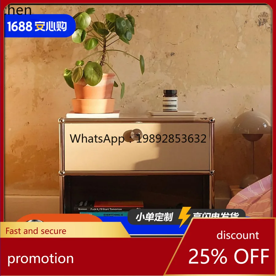 

HT Modular Cabinet Bedside Modern Simple Storage Chest for Living Room and Bedroom