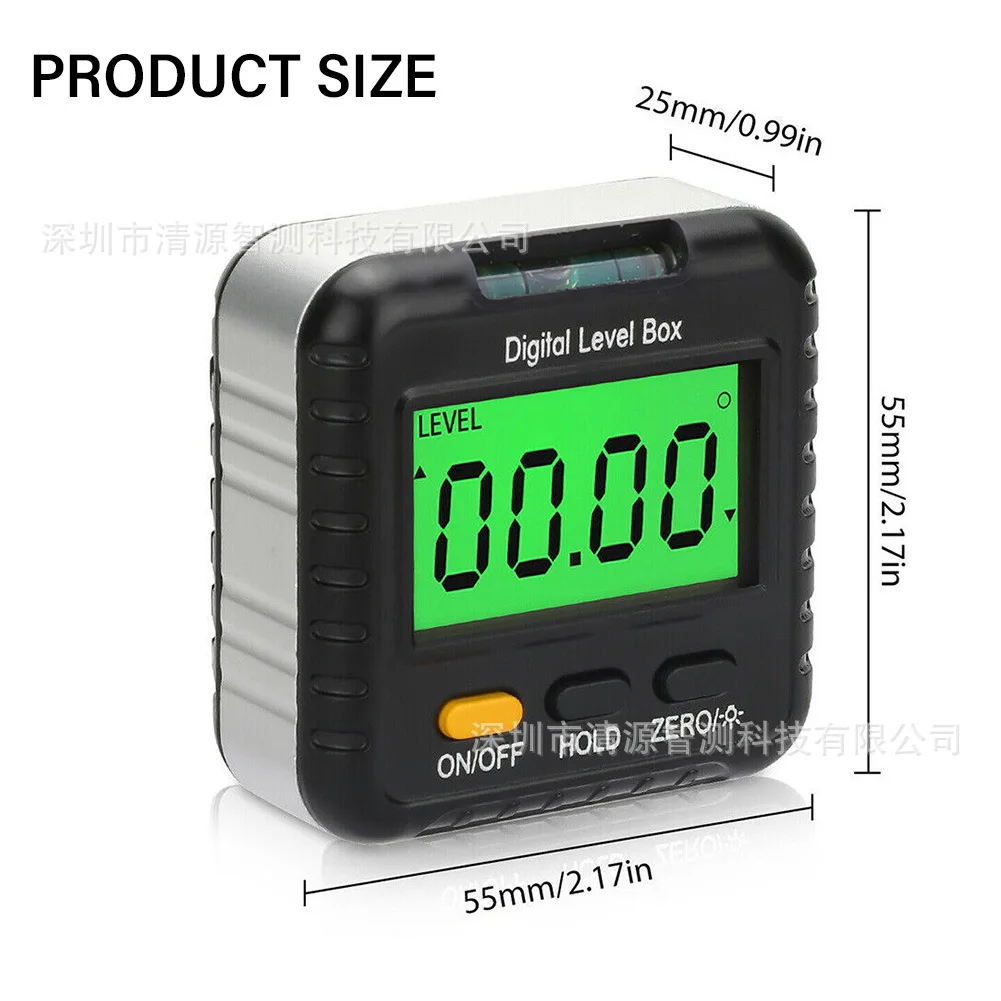For the new HW-008 electronic digital inclinometer horizontal angle ruler convenient for home testing angle tool with magnetic a