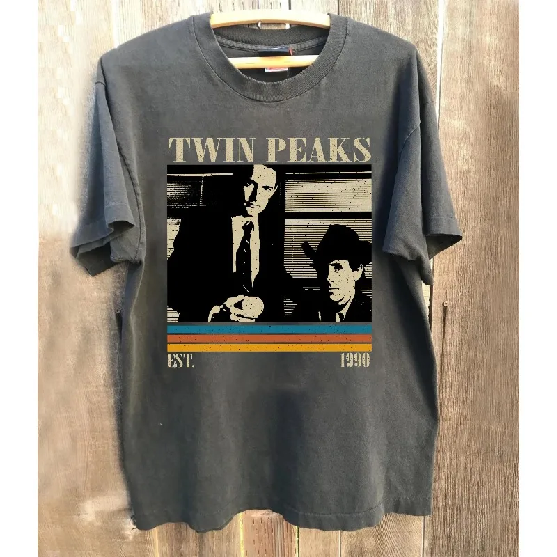 Dark Gray Pattern T-shirt Movie Men's T-shirt Summer New Item Suitable for Both Men and Women High Street T-shirt